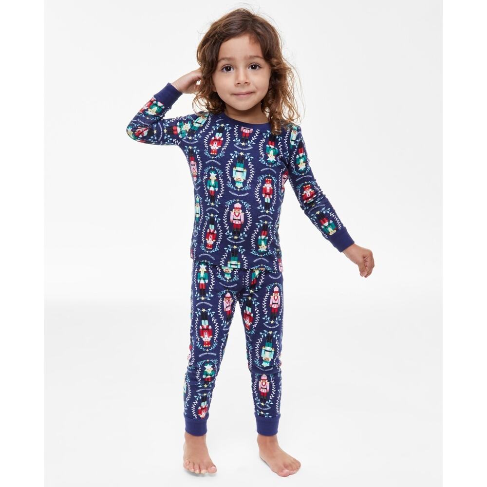 Holiday Lane Toddler Merry Cotton Snug Fit Matching Family Pajamas Size 4T 1241